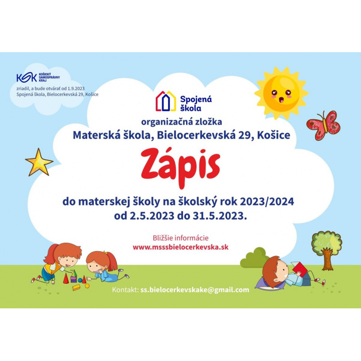 Zápis do materskej školy 